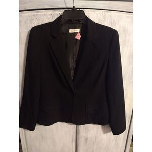 Calvin Klein  Classic, Officey, Edgy Black ladies small  blazer